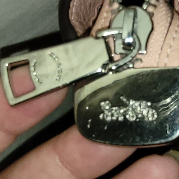 Coach Pink Pebbled Leather Bay Tote - Picture 12 of 13